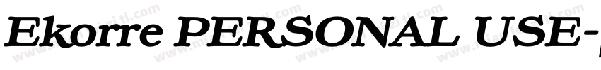 Ekorre PERSONAL USE字体转换